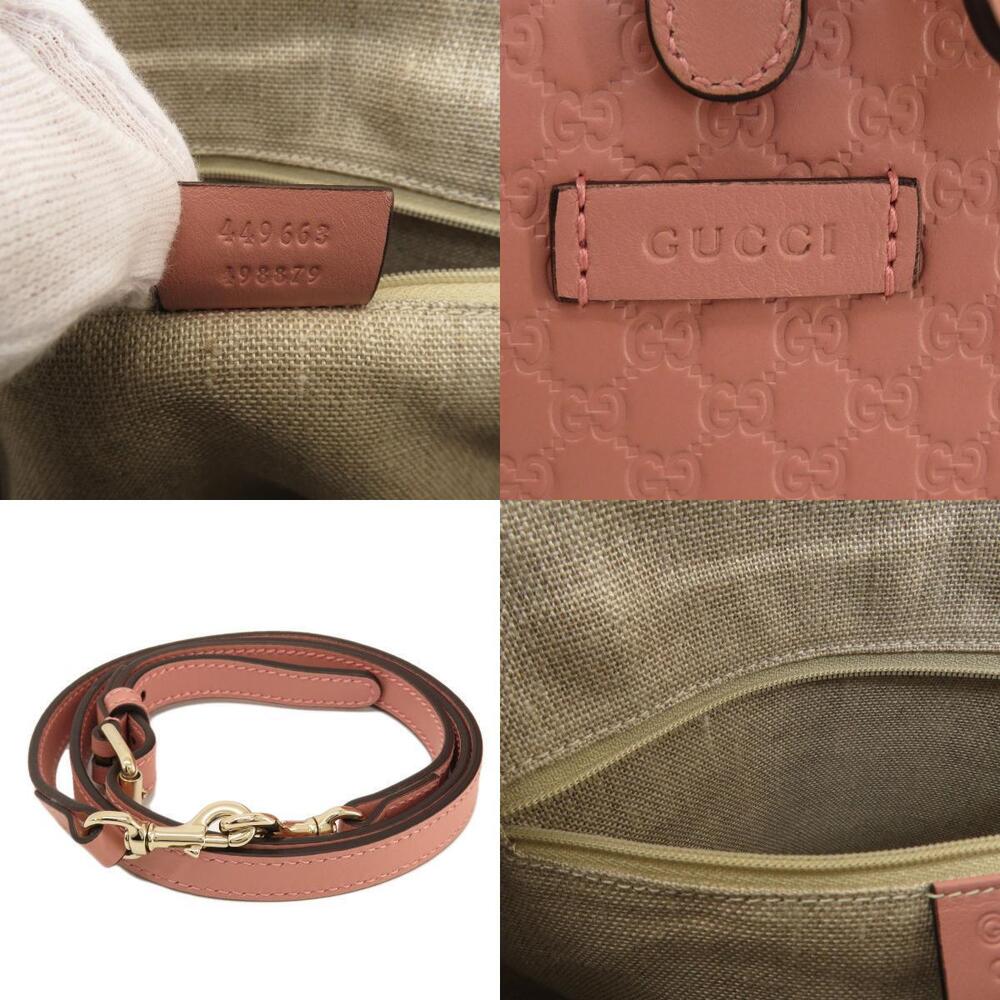 Gucci ssima Dome Bag 2way Shoulder Pink - Picture 7 of 11